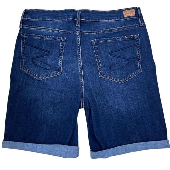Seven7 Sunset Bermuda Shorts Women's Size 10 Torino Rolled Hem Stretch - Picture 4 of 13